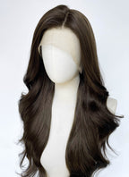 Brunette Wavy Lace Front Synthetic Wig LF3374