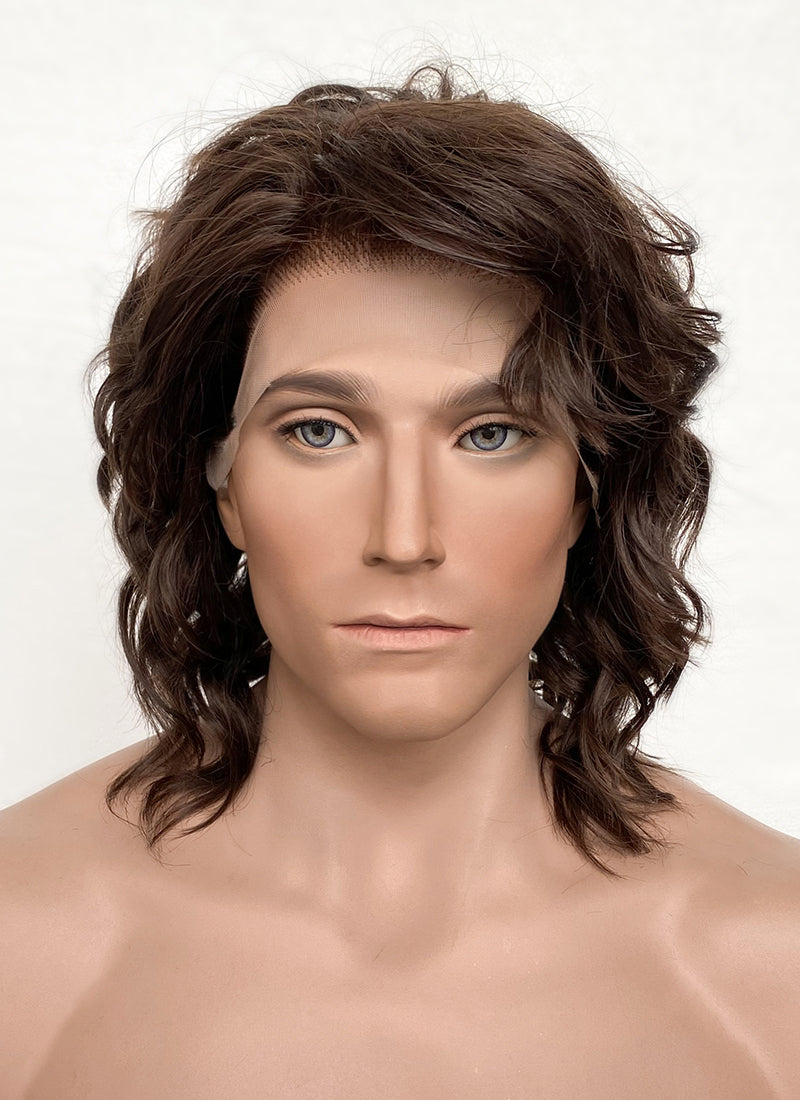 Star Wars Anakin Skywalker Darth Vader Brunette Wavy Lace Front Synthetic Men's Wig LF407GA