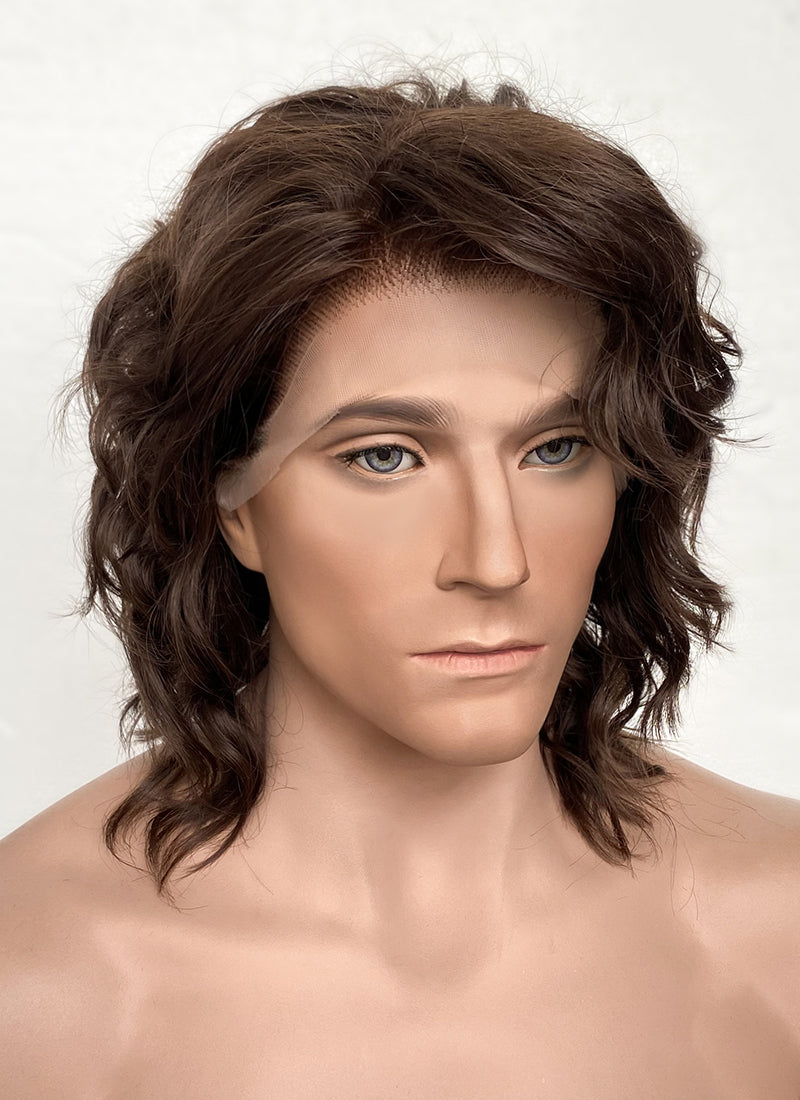 Star Wars Anakin Skywalker Darth Vader Brunette Wavy Lace Front Synthetic Men's Wig LF407GA