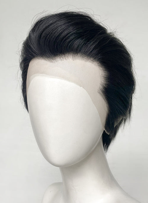 Like a Dragon Kazuma Kiryu Straight Slicked Back Black Lace Front Synthetic Men's Wig LF6010B