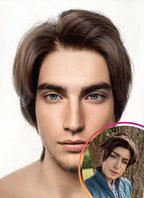 Tangled Flynn Rider Brunette Straight Lace Front Synthetic Men's Wig LF6031