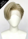 Ash Blonde Straight Lace Front Synthetic Men's Wig LF6047A