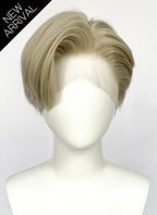 Ash Blonde Straight Lace Front Synthetic Men's Wig LF6047A