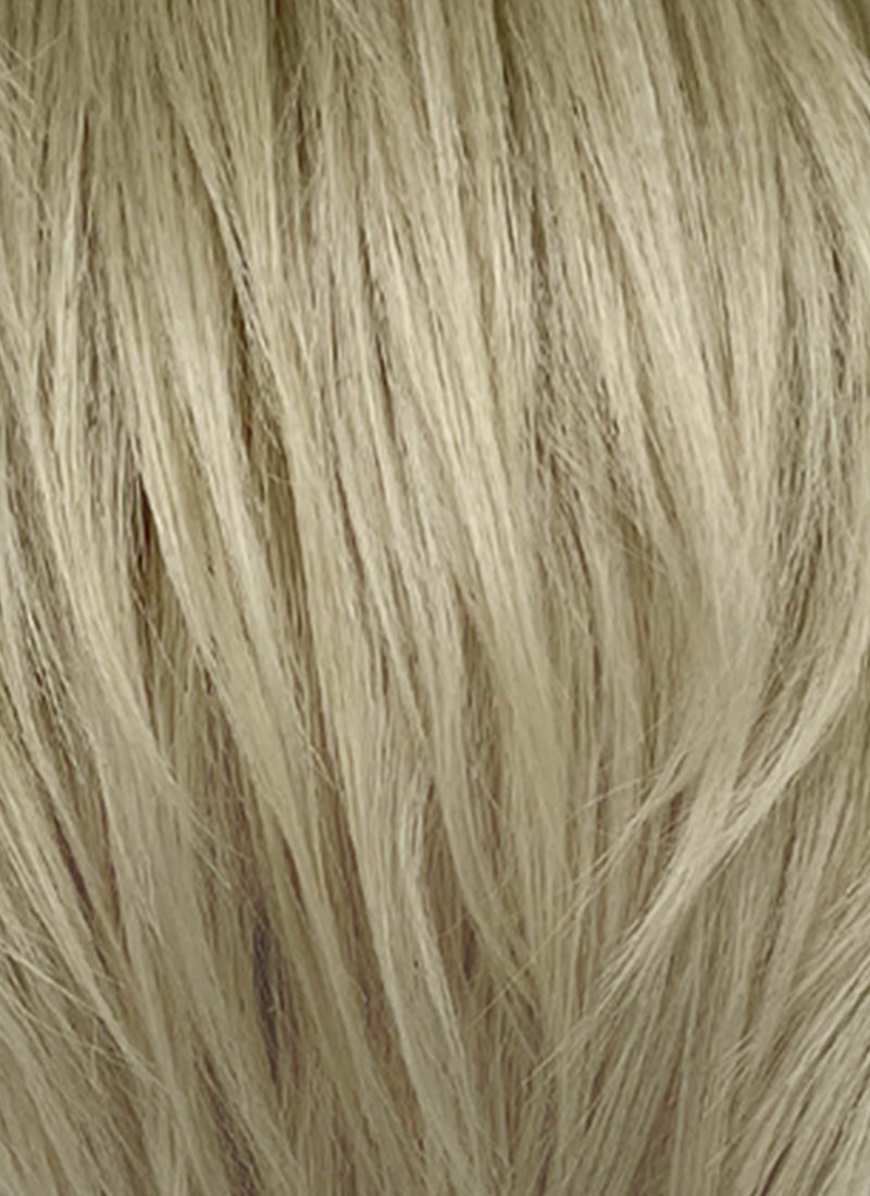 Ash Blonde Straight Lace Front Synthetic Men's Wig LF6047A