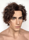 Wonka Timothée Chalamet Brunette Spiral Curly Lace Front Synthetic Hair Men's Wig LF6054