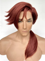X-MEN 97 Gambit Auburn Straight Yaki Lace Front Synthetic Hair Men's Wig LF6057