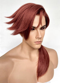 X-MEN 97 Gambit Auburn Straight Yaki Lace Front Synthetic Hair Men's Wig LF6057