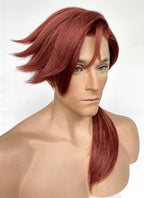 X-MEN 97 Gambit Auburn Straight Yaki Lace Front Synthetic Hair Men's Wig LF6057