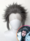 Helluva Boss Stolas Grey Straight Lace Front Synthetic Men's Wig LF6069
