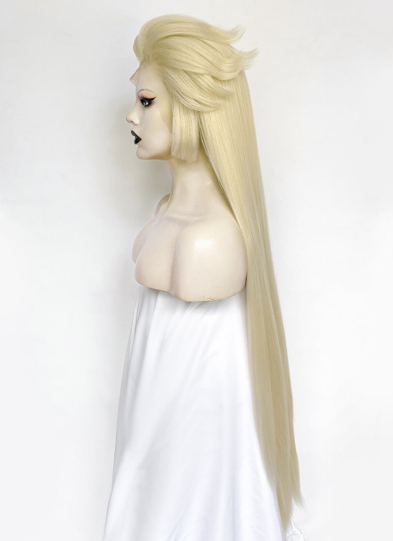 Hazbin Hotel Lilith Light Blonde Yaki Straight Lace Front