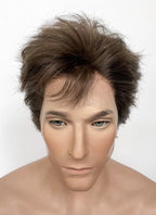 Deadpool & Wolverine Wolverine Brunette Wavy Lace Front Synthetic Men's Wig LF6072