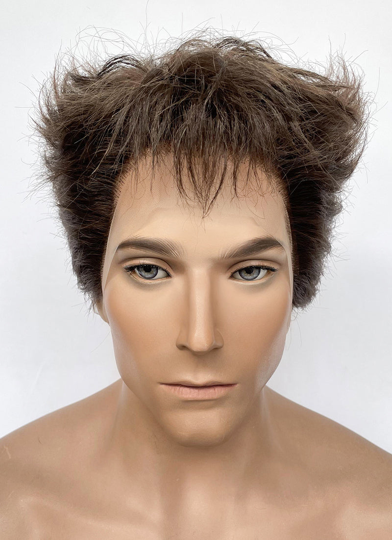 Deadpool & Wolverine Wolverine Brunette Wavy Lace Front Synthetic Men's Wig LF6072