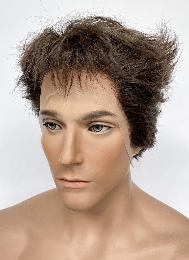 Deadpool & Wolverine Wolverine Brunette Wavy Lace Front Synthetic Men's Wig LF6072