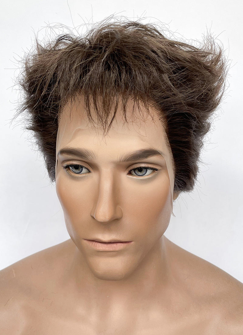 Deadpool & Wolverine Wolverine Brunette Wavy Lace Front Synthetic Men's Wig LF6072