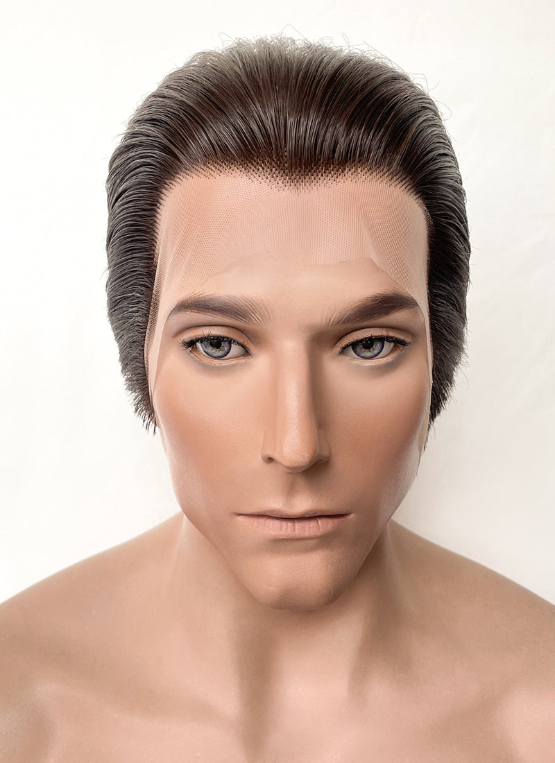 The Phantom Of the Opera Erik Brunette Straight Lace Front Synthetic Men's Wig LF6073