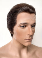 The Phantom Of the Opera Erik Brunette Straight Lace Front Synthetic Men's Wig LF6073