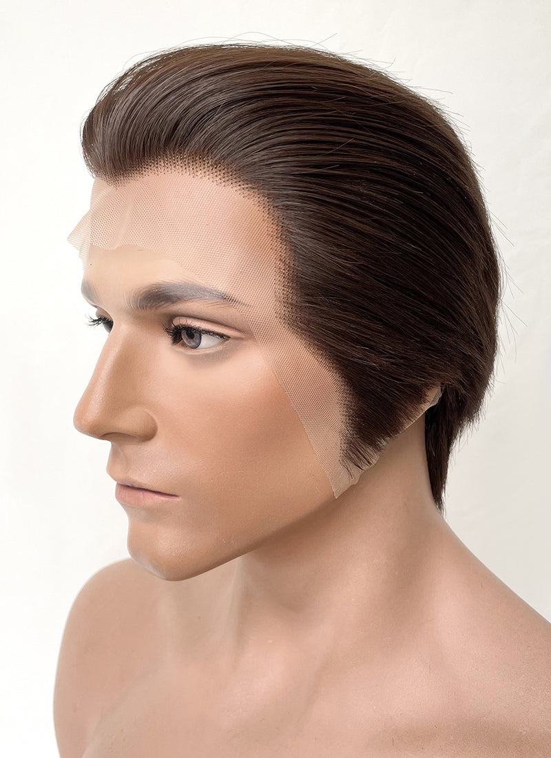 The Phantom Of the Opera Erik Brunette Straight Lace Front Synthetic Men's Wig LF6073