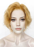 Golden Blonde Wavy Lace Front Synthetic Wig LF6112