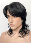 Black Wavy Lace Front Synthetic Men's Wig LF6113