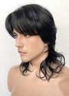 Black Wavy Lace Front Synthetic Men's Wig LF6113