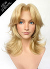 Marvel Rivals  Invisible Woman Blonde Curtain Bangs Wavy Lace Front Synthetic Wig LF6114