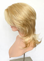 Marvel Rivals  Invisible Woman Blonde Curtain Bangs Wavy Lace Front Synthetic Wig LF6114