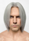 Devil May Cry Dante Grey Straight Yaki Lace Front Synthetic Men's Wig LF6117