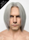 Devil May Cry Dante Grey Straight Yaki Lace Front Synthetic Men's Wig LF6117