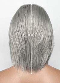 Devil May Cry Dante Grey Straight Yaki Lace Front Synthetic Men's Wig LF6117