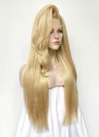 Marvel Rivals Dagger Yaki Blonde Straight Lace Front Synthetic Wig LF6122