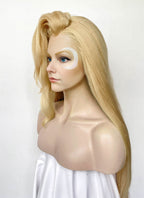 Marvel Rivals Dagger Yaki Blonde Straight Lace Front Synthetic Wig LF6122