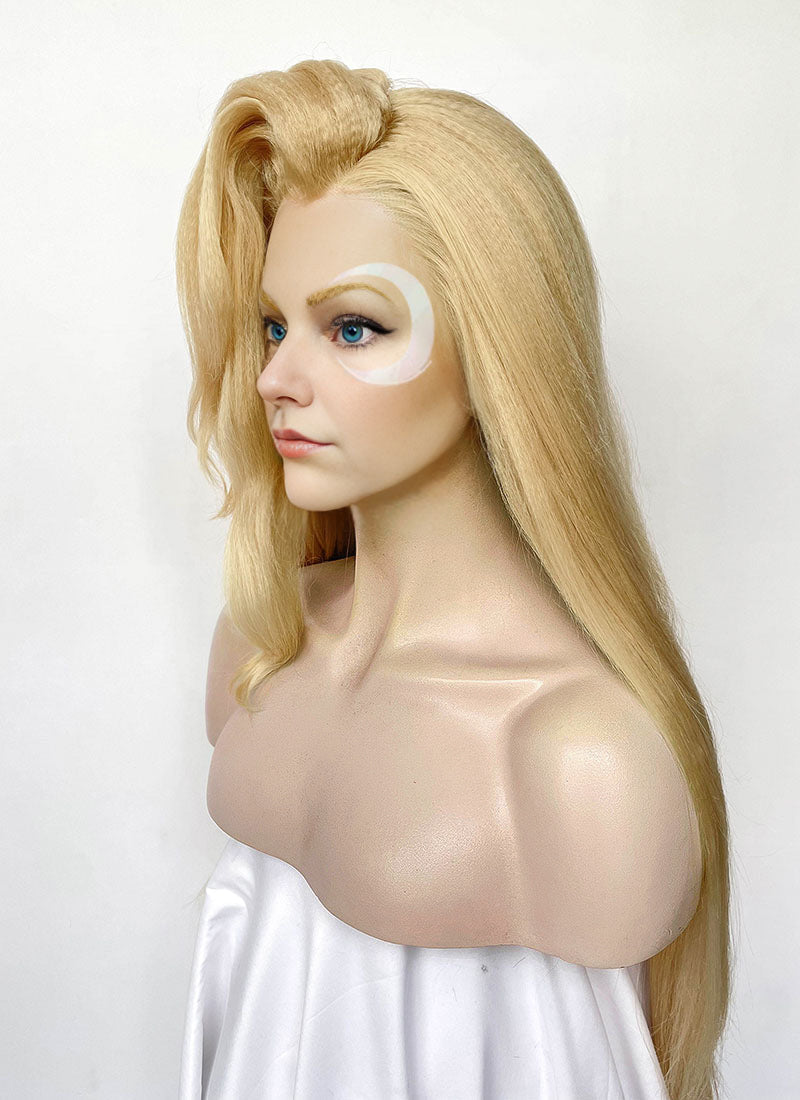 Marvel Rivals Dagger Yaki Blonde Straight Lace Front Synthetic Wig LF6122