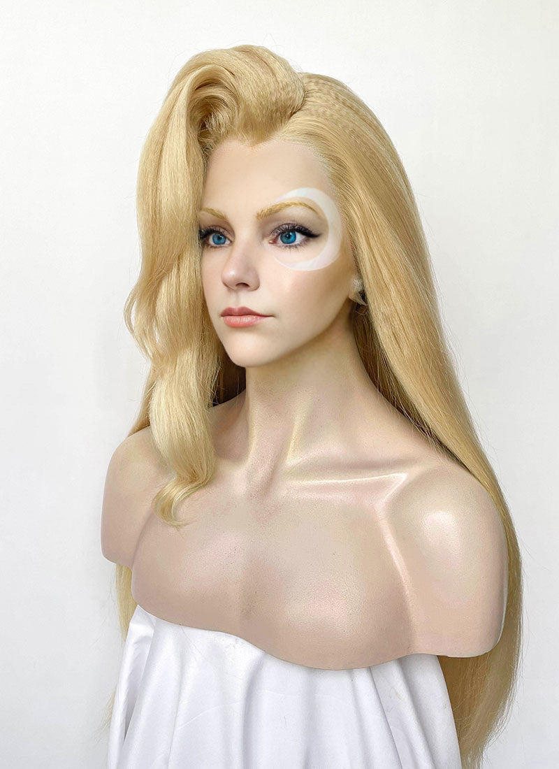 Marvel Rivals Dagger Yaki Blonde Straight Lace Front Synthetic Wig LF6122