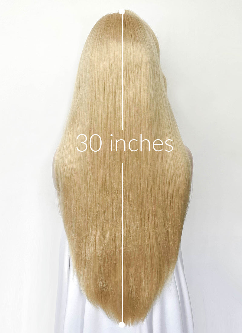 Marvel Rivals Dagger Yaki Blonde Straight Lace Front Synthetic Wig LF6122