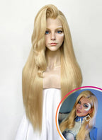 Marvel Rivals Dagger Yaki Blonde Straight Lace Front Synthetic Wig LF6122