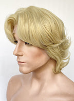 Blonde Wavy Lace Front Synthetic Men's Wig LF6128