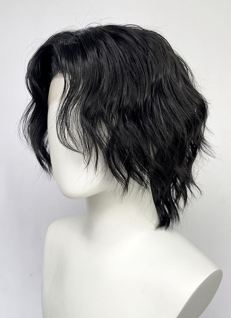 One Piece Portgas D. Ace Black Wavy Lace Front Synthetic Men's Wig LF6129