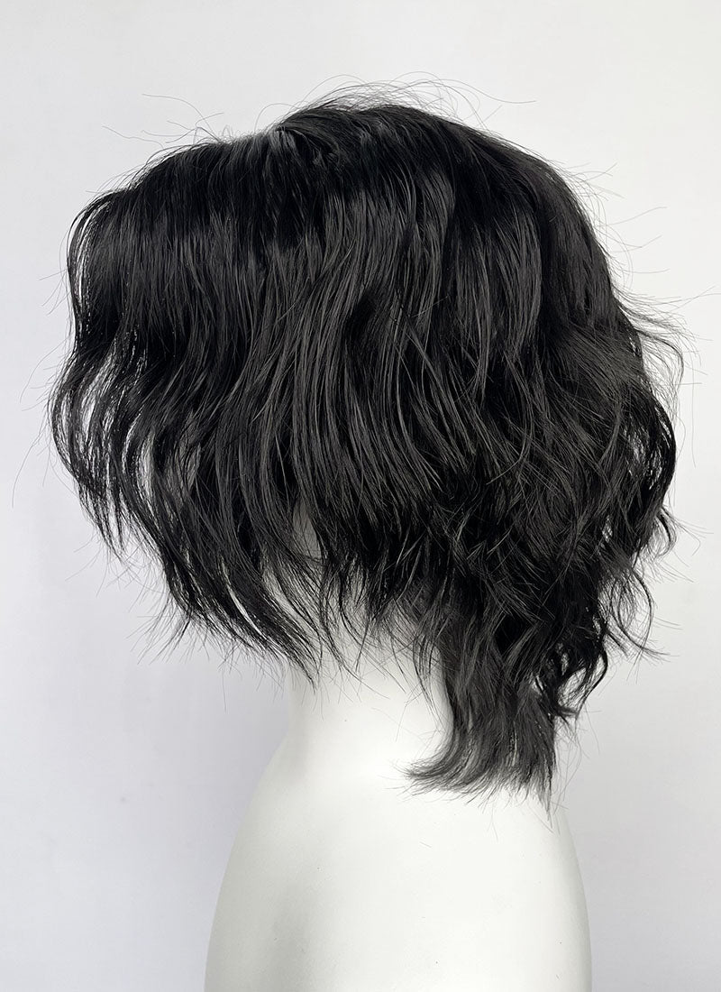 One Piece Portgas D. Ace Black Wavy Lace Front Synthetic Men's Wig LF6129