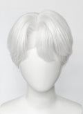 White Straight Lace Front Synthetic Hair Men's Wig LF6135