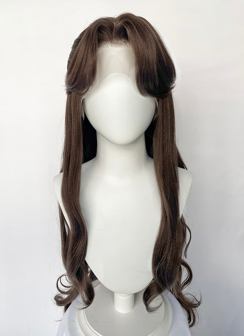 Brunette Braided Lace Front Synthetic Hair Wig LF6146A