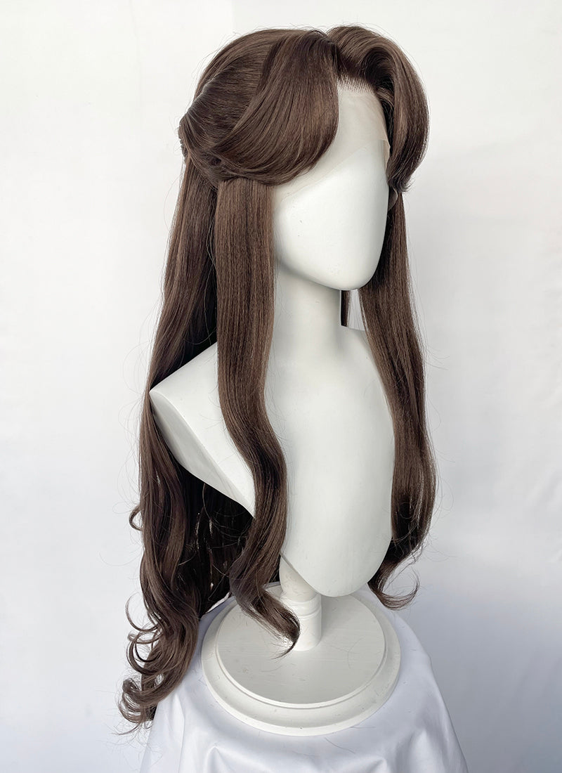 Brunette Braided Lace Front Synthetic Hair Wig LF6146A