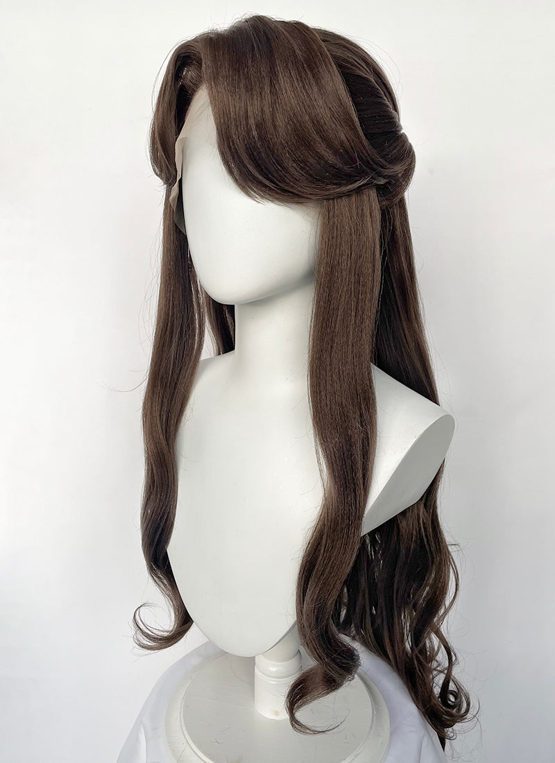 Brunette Braided Lace Front Synthetic Hair Wig LF6146A