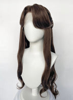 Brunette Braided Lace Front Synthetic Hair Wig LF6146A