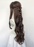 Brunette Braided Lace Front Synthetic Hair Wig LF6146A
