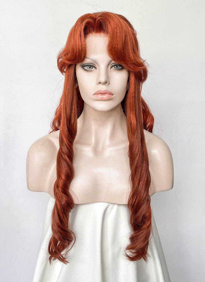Castlevania Lenore Ginger Braided Lace Front Synthetic Wig LF6146