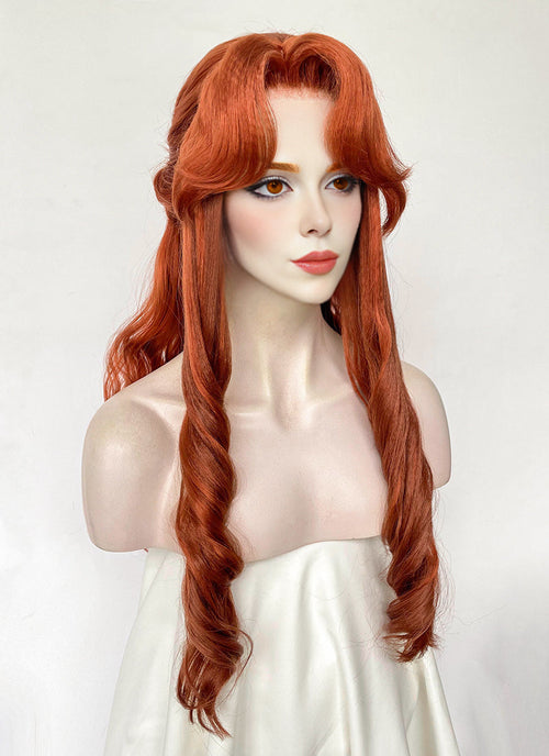 Castlevania Lenore Ginger Braided Lace Front Synthetic Wig LF6146