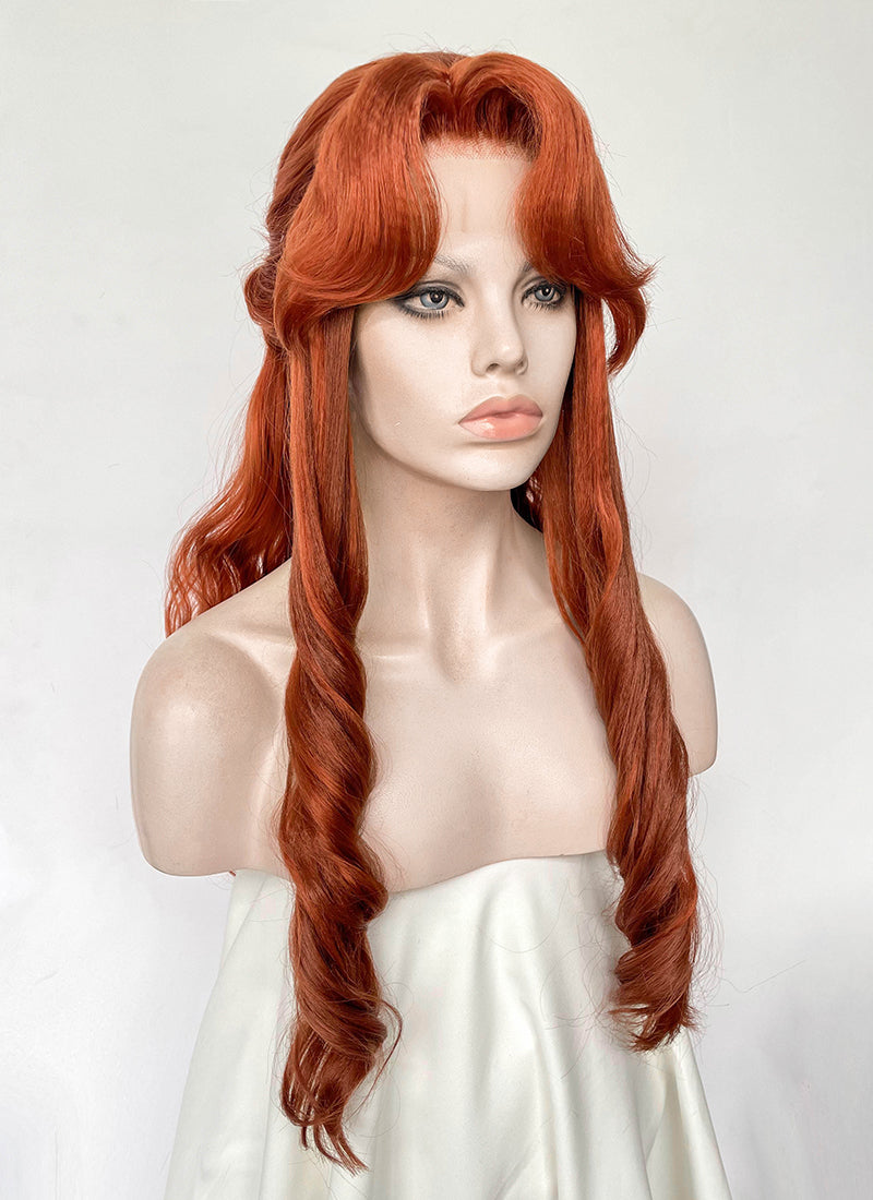 Castlevania Lenore Ginger Braided Lace Front Synthetic Wig LF6146
