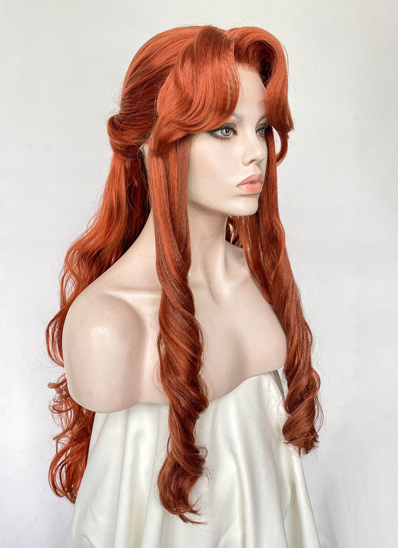 Castlevania Lenore Ginger Braided Lace Front Synthetic Wig LF6146