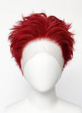 Red Wavy Lace Front Synthetic Men's Wig LF6155
