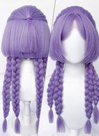 League of Legends Yunara Purple Braided Yaki Lace Front Synthetic Wig LF6156